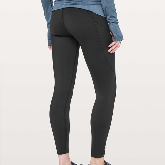 NWT Lululemon Fast & Free 7/8 Tight II *Nulux 25" - Black - Picture 3 of 8